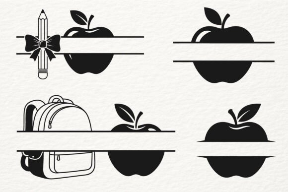 Download Back to School Apple Pencil Bow SVG PNG - Pen Collection