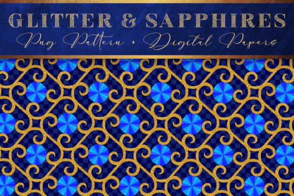 Download Sapphire Blue Crystal Pattern Background - Background Collection