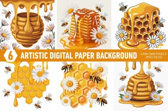 Download Honeycomb Daisy Botanical Background - Background Collection