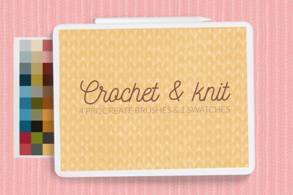 Download Crochet Brushes. Knitted Background - Background Collection