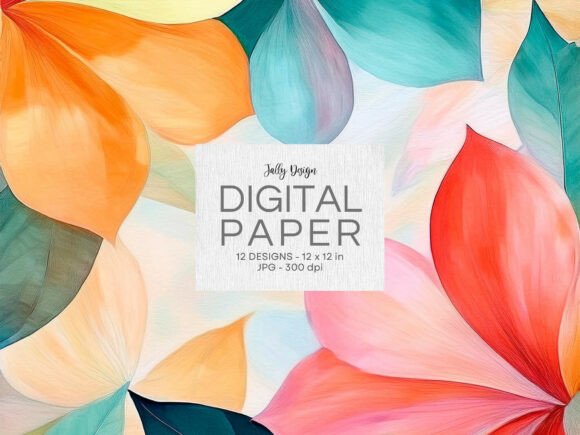 Download Abstract Watercolor Botanical Background - Background Collection