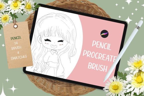 Download 14 Pencil Procreate Brushes 4 Swatches - Pen Collection