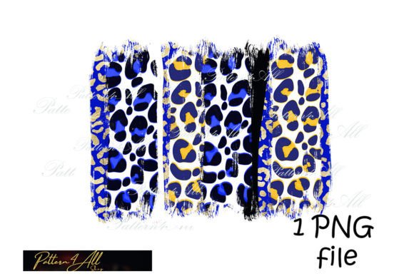 Download Blue Leopard Brush Strokes Background - Background Collection