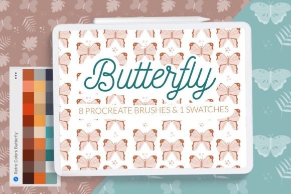 Download Butterfly Pattern Background Brushes - Background Collection