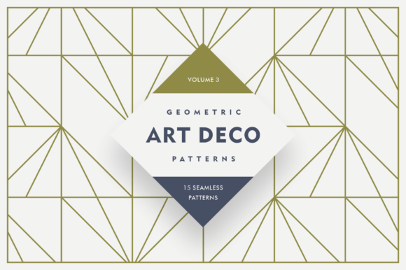 Download Geometric Art Deco Patterns V3 - Art deco patterns Collection
