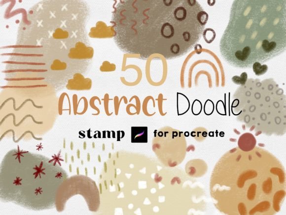 Download Procreate Boho Abstract Stamps Shapes - Abstract stamps Collection