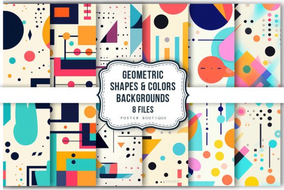Download Geometric Shapes &amp; Colors Backgrounds - Background Collection
