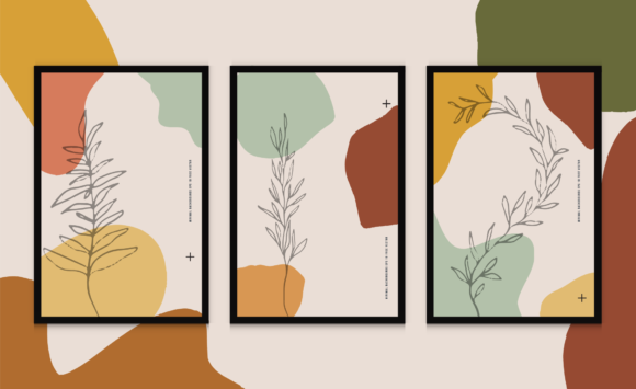 Download Minimalist Fluid Botanical Background - Background Collection