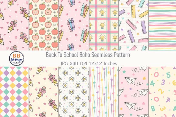 Download Back to School Paper Pattern Background - Background Collection