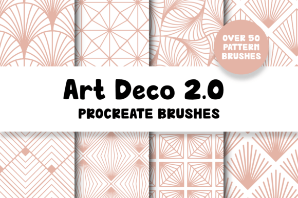 Download Art Deco Patterns 2.0 Procreate Brushes - Art deco patterns Collection
